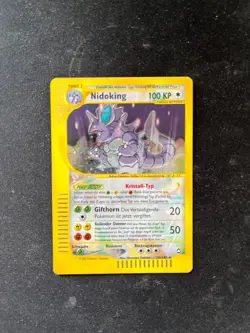 2003 Aquapolis Nidoking Holo Foil Rare Crystal 150/147 Secret Rare Pokemon WOTC - Image 1