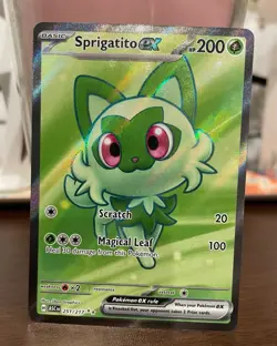 Pokemon TCG Sprigatito EX Full Art Card 251/217 Ascended Heroes Ultra Rare NM - Image 1