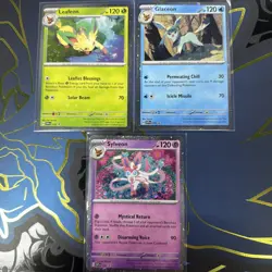 Leafeon Glaceon Sylveon Black Star Promo Set 170 171 172 POKEMON TCG - Image 1
