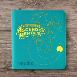 Vault X - 12 Pocket XL eXo-Tec Zip Binder Folder - Teal Pokemon Ascended Heroes - Image 1