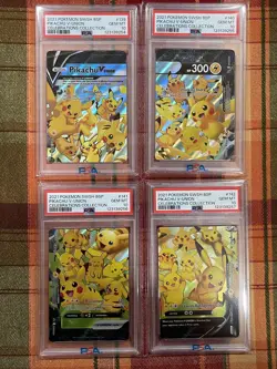 PSA 10 2021 Pokemon Pikachu V-Union Celebrations English Sequential Set - Image 1