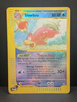 Slowbro 033/147 Aquapolis Reverse Holo Ultra Rare Pokemon TCG Nintendo LP - Image 1