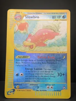 Slowbro 033/147 Aquapolis Reverse Holo Ultra Rare Pokemon TCG Nintendo LP - Image 3