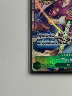 One Piece Tashigi Extra Booster Heroines Rare Holo EB03-018 Alt Art - Image 3