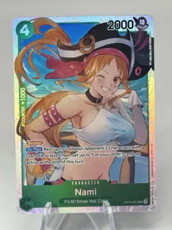 Nami OP14-031 The Azure Sea's Seven Foil Plus OP14-023 Kikunojo Foil One Piece 2 - Image 3