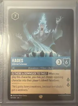 HADES - Infernal Schemer Legendary 147/204 EN 1 Disney Lorcana THE FIRST CHAPTER - Image 1