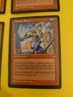 Ancient Runes playset Tempest. Old Vintage. Magic the Gathering 4 Card - Image 2