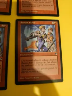 Ancient Runes playset Tempest. Old Vintage. Magic the Gathering 4 Card - Image 3