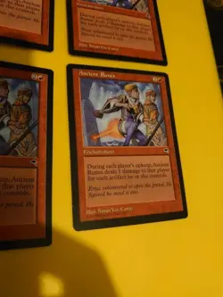 Ancient Runes playset Tempest. Old Vintage. Magic the Gathering 4 Card - Image 4