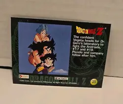 Dragon Ball Z 2001 Artbox JPP/Amada Card - #25 Piccolo/trunks/Vegeta/Krillin NM - Image 2