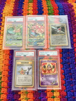 Pokemon TCG Graded Cards Lot of 5 PSA and TAG BANNED ART VINTAGE ART COLLECTION - Image 1