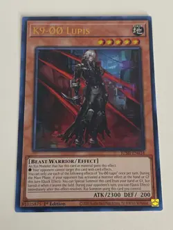 Yugioh - K9-00 Lupis x 3 - 1st Edition Ultra Rare NM - Free Holo Card - Image 3