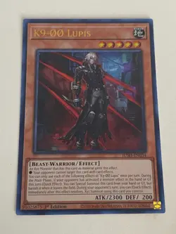Yugioh - K9-00 Lupis x 3 - 1st Edition Ultra Rare NM - Free Holo Card - Image 4