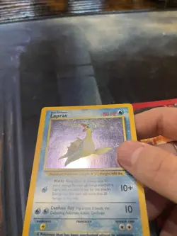 Pokemon Card Lapras Holo 10/62 Fossil Set 060💎LP MP💎 - Image 2
