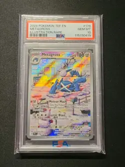 💎 PSA 10 Pokemon TCG Metagross #178 Illustration Rare IR 178/162 English Forces - Image 3