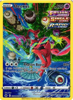 Pokemon TCG Deoxys Holo GG12/GG70 Crown Zenith Galarian Gallery Ultra Rare NM - Image 1