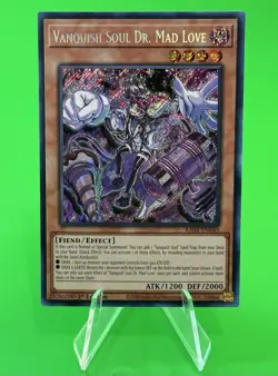 Yu-Gi-Oh Quarter Century Vanquish Soul Dr. Mad Love Secret Rare RA04-EN045 NM!!! - Image 1