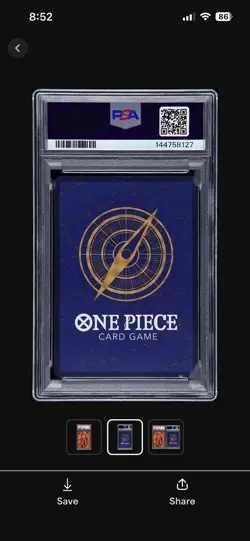 2024 One Piece OP09 Gold Manga Alternate Art #118 Gol D. Roger PSA 9 - Image 2