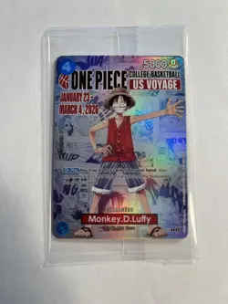 Monkey.D.Luffy (055) (College Basketball US Voyage) P-055 One Piece Promotion... - Image 1