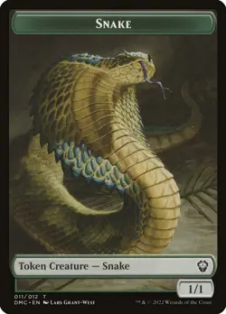 4x Hydra / Snake double-sided Token - NM - Dominaria United Commander - Image 2