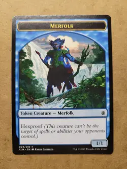 10x MTG Magic the Gathering Token - Merfolk (3/10) Ixalan LP/NM Blue Playset Lot - Image 1
