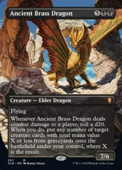Ancient Brass Dragon (Borderless Alternate Art) [Commander Legends: Battle for - Image 1