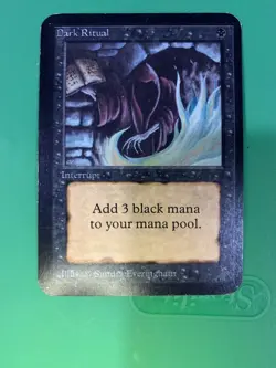 MTG Dark Ritual Alpha English. Vintage - Image 1