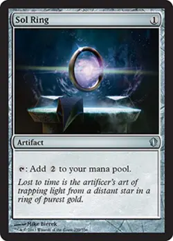 1 x Sol Ring - Commander 2013 - Light Play - MTG - Image 1