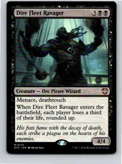 Magic the Gathering Dire Fleet Ravager Outlaws of Thunder Junction Commander MTG - Image 1