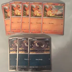POKEMON ASCENDED HEROES TECH STICKER COLLECTION PROMO LOT OF 8 CHARMANDER GASTLY - Image 1
