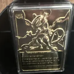 Burger King 1999 Limited edition Pokemon 23 kt gold plated trading card Meowtwo - Image 5