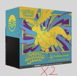 Pokemon Center ETB Ascended Heroes X2 PRESALE SHIPPING 2/20/26 - Image 1