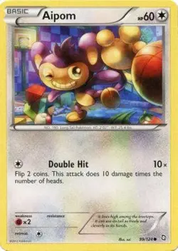Aipom 99/124 - Pokemon Dragons Exalted Common Card - Image 1