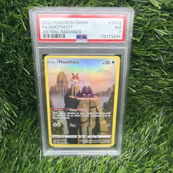 2022 POKEMON SWORD & SHIELD ASTRAL RADIANCE #TG12 FULL ART/HOOTHOOT PSA 7 - Image 1