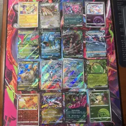 Pokemon 16 Card Lot nm V Max Mega Amazing Ex HOLO Rare Hits Only K5 - Image 1