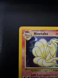 Pokemon Base Set Ninetales Holo – Lightly Played LP – Original Vintage 12/102 - Image 3