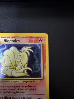 Pokemon Base Set Ninetales Holo – Lightly Played LP – Original Vintage 12/102 - Image 4