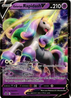 Pokemon TCG - Galarian Rapidash V - SWSH: Sword & Shield Promo Cards SWSH111 Pro - Image 1