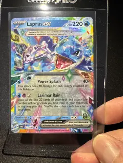 Pokemon Lapras ex 032/142 Stellar Crown Scarlet & Violet Double Rare - Image 1