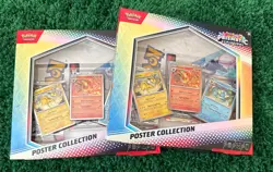 Pokemon TCG Prismatic Evolutions Poster Collection Box SEALED - Two Packs - Image 1