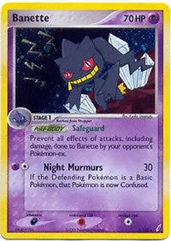 Pokemon EX Crystal Guardians 1/100 Banette (Holofoil) Card - Image 1
