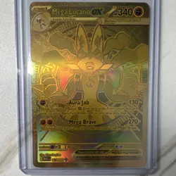 Mega Lucario EX Full Art Holo 188/132 Pokemon TCG Mega Evolution - Image 3