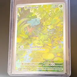 Pokemon TCG Bulbasaur Scarlet & Violet 151 IR Card 166/165 NM - Image 1