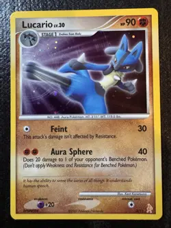 Pokemon TCG Lucario Diamond & Pearl Lucario Trainer Kit Holo #3/11 - Image 1