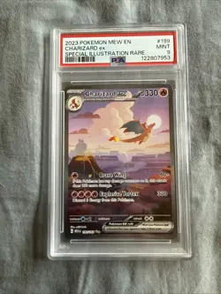 Pokemon TCG Charizard Scarlet & Violet-151 199/165 Holo SIR PSA 9 Free Shipping - Image 1