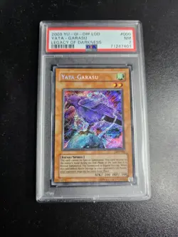 Yata-Garasu LOD-000 Secret Rare Unlimited Near Mint Yugioh PSA grade 7 - Image 1