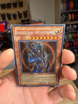 Yugioh! Black Luster Soldier Envoy of the Beginning MC2-EN004 Secret Rare LP - Image 3