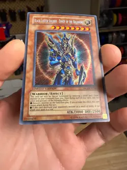 Yugioh! Black Luster Soldier Envoy of the Beginning MC2-EN004 Secret Rare LP - Image 4