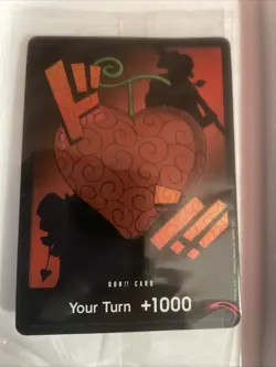 One Piece Devil Fruit Vol. 3 Sealed Special Don Promo Card Red Trafalgar Law - Image 1