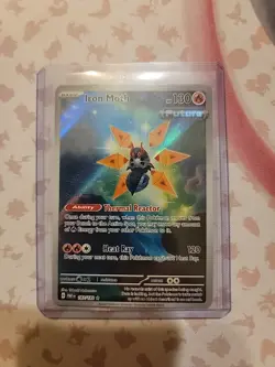 Pokemon TCG Iron Moth Paradox Rift Holo Card 187/182 Illustration Rare - Image 3